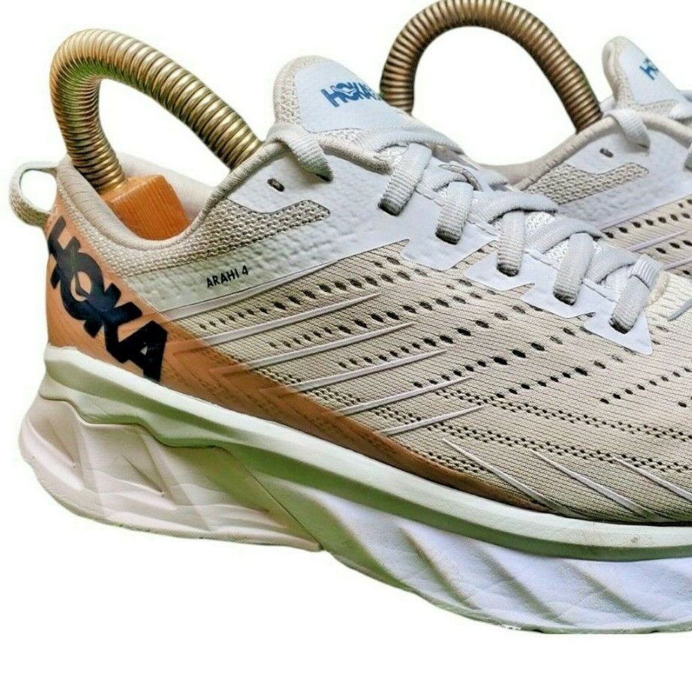 Hoka One One women's arahi 4 1106474 nclr gray running shoes lace up size 8D